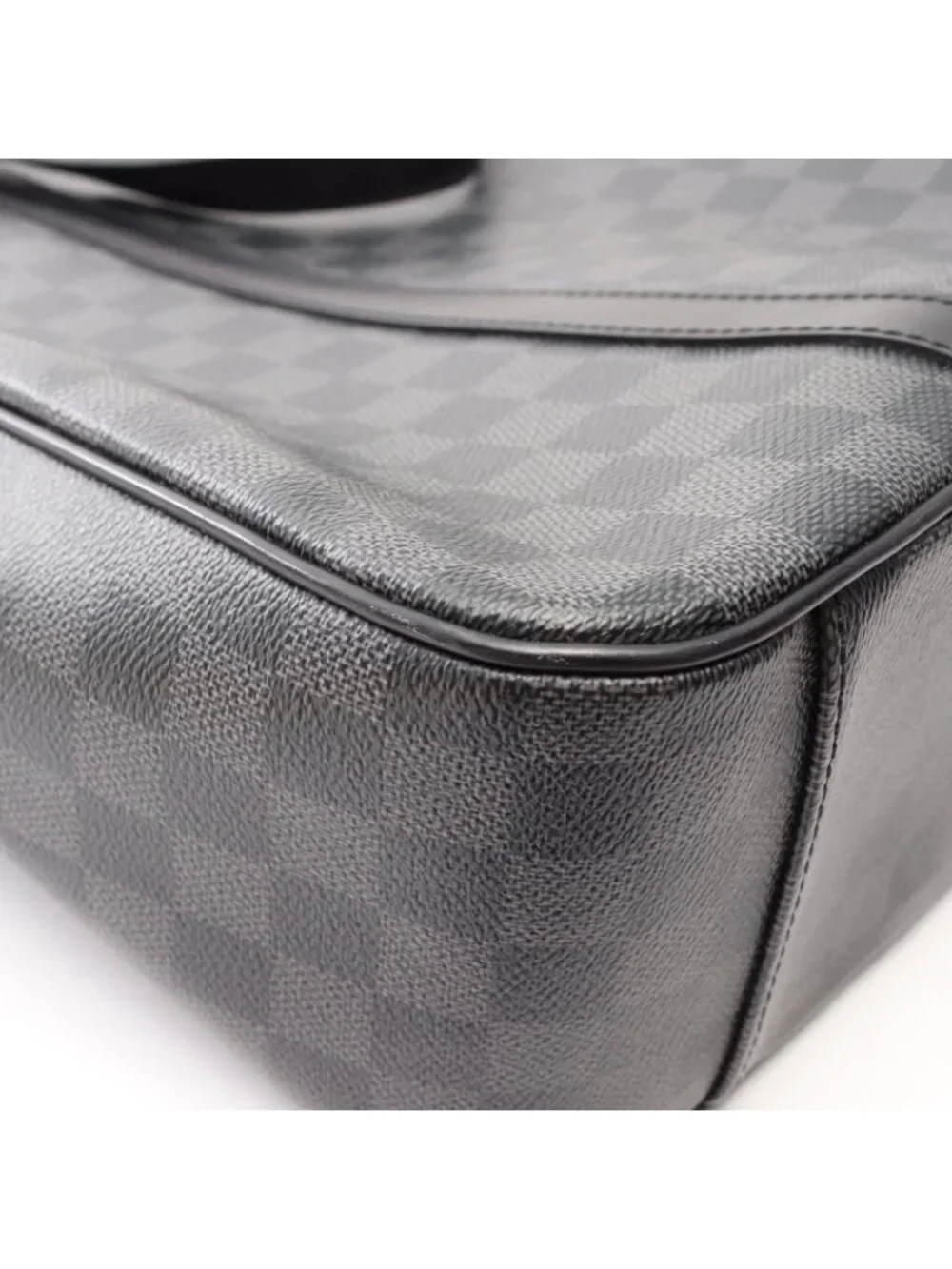 Louis Vuitton Tote Tadao Damier Graphite 2-Way Canvas Leather